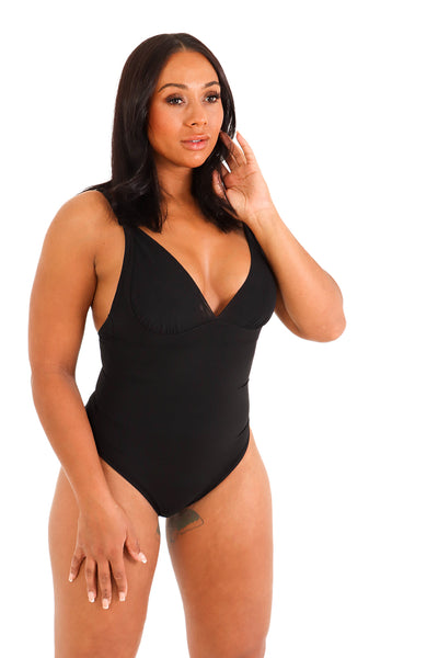 Black Plunge Bodysuit