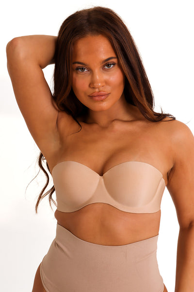 The Transparent Back Bra -Nude